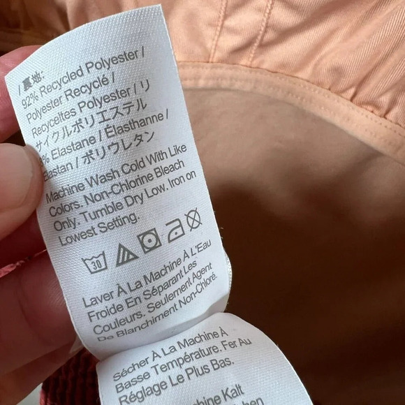 J.Crew Scrunchie Classic Scoopneck One Piece Swimsuit Size 10 Brown Red Vacation - Picture 13 of 14